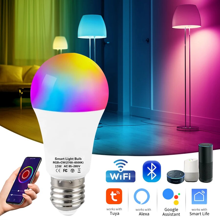 Home Assistant Tuya - Tuya Bluetooth WiFi Smart Light Bulbs