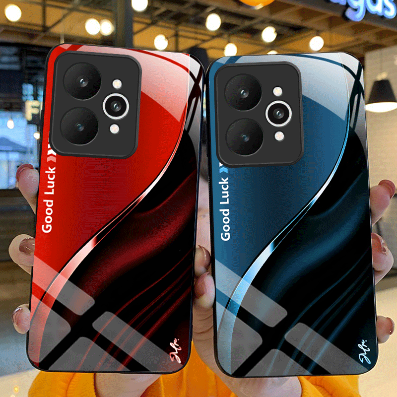 Shelly - Hard Tempered Glass Case For Realme