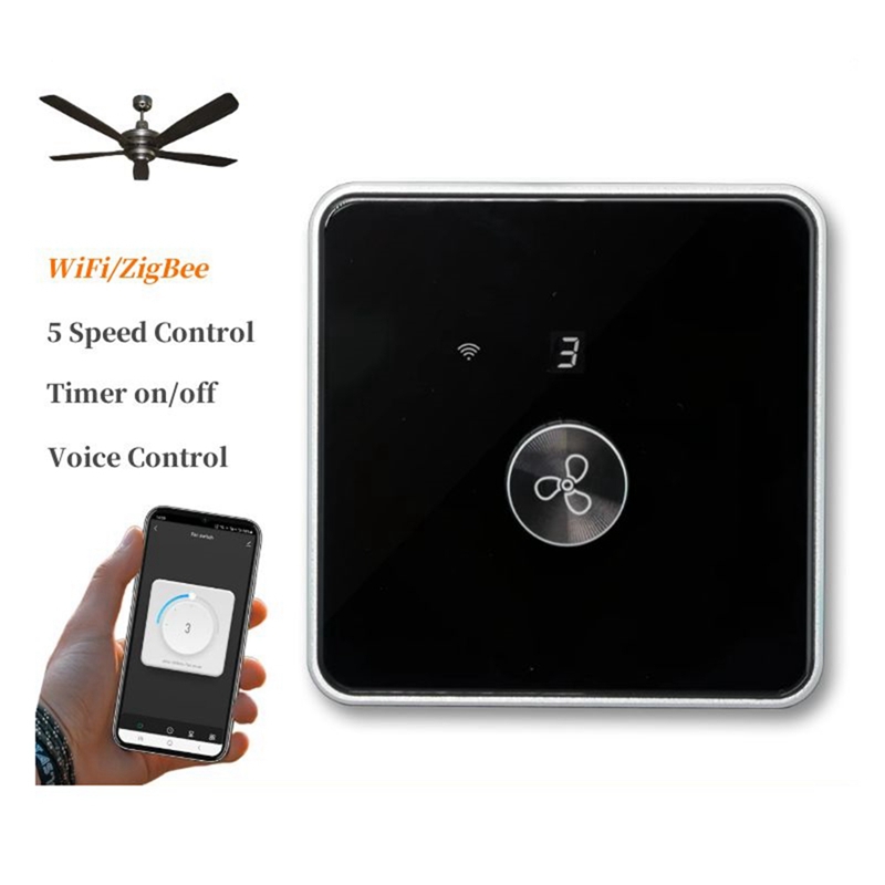 Smart Wifi Fan Switch 5 Speed  - Tuya Smart review and price