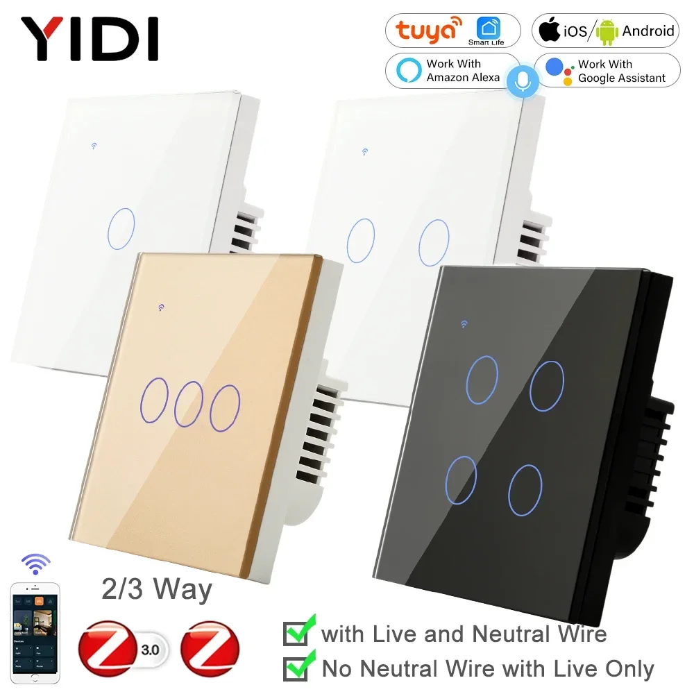 ZigBee 1 2 3 4 Gang with No Ne - Tuya 4 Channel review and price