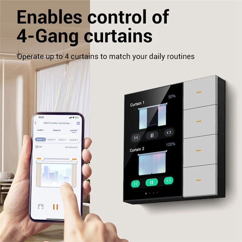 AED6-Tuya Zigbee 3.5 Inch Smar - Tuya 4 Channel review and price